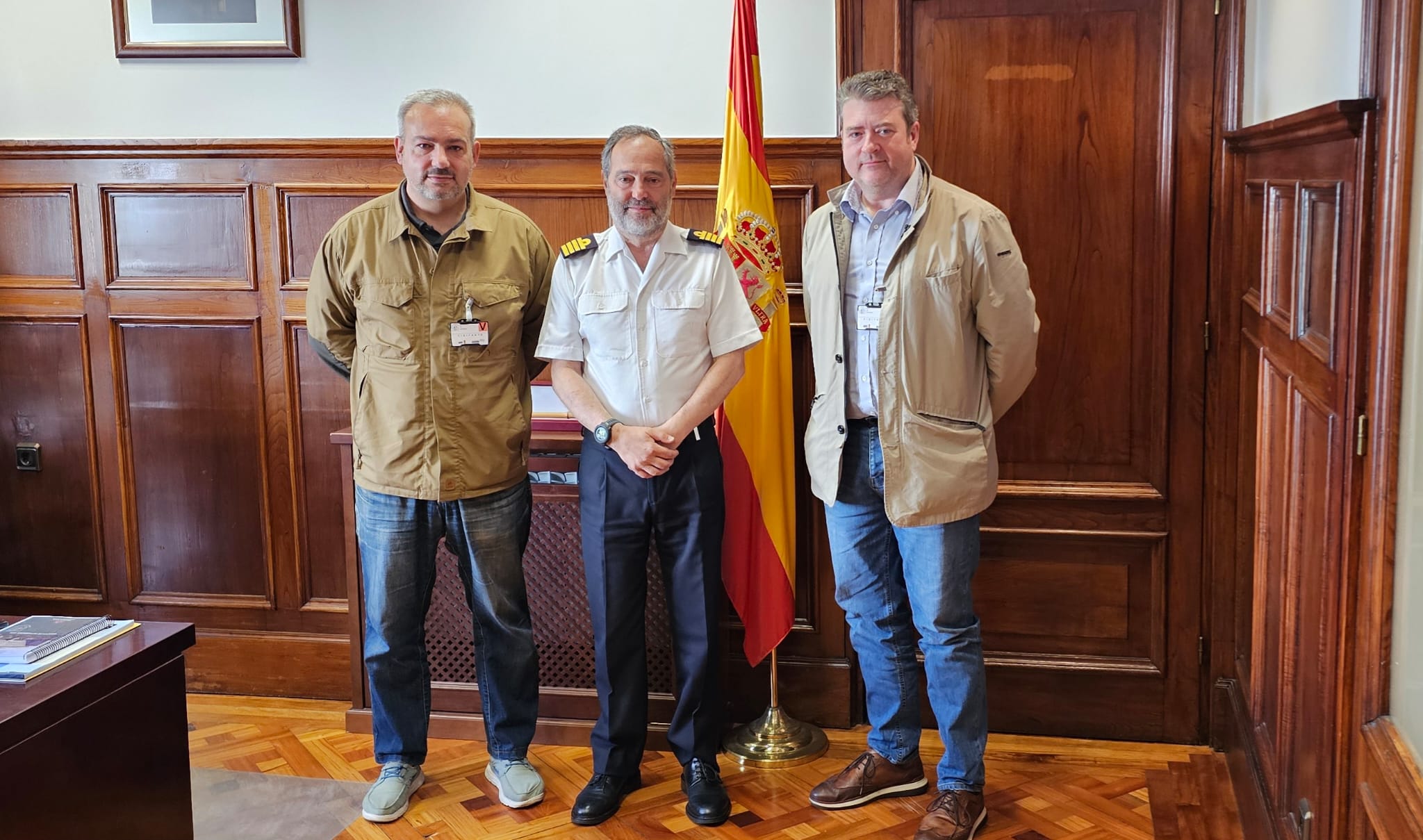 Visita al Delegado de Defensa en A Coruña.